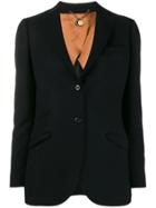 Maurizio Miri Single-breasted Fitted Blazer - Black
