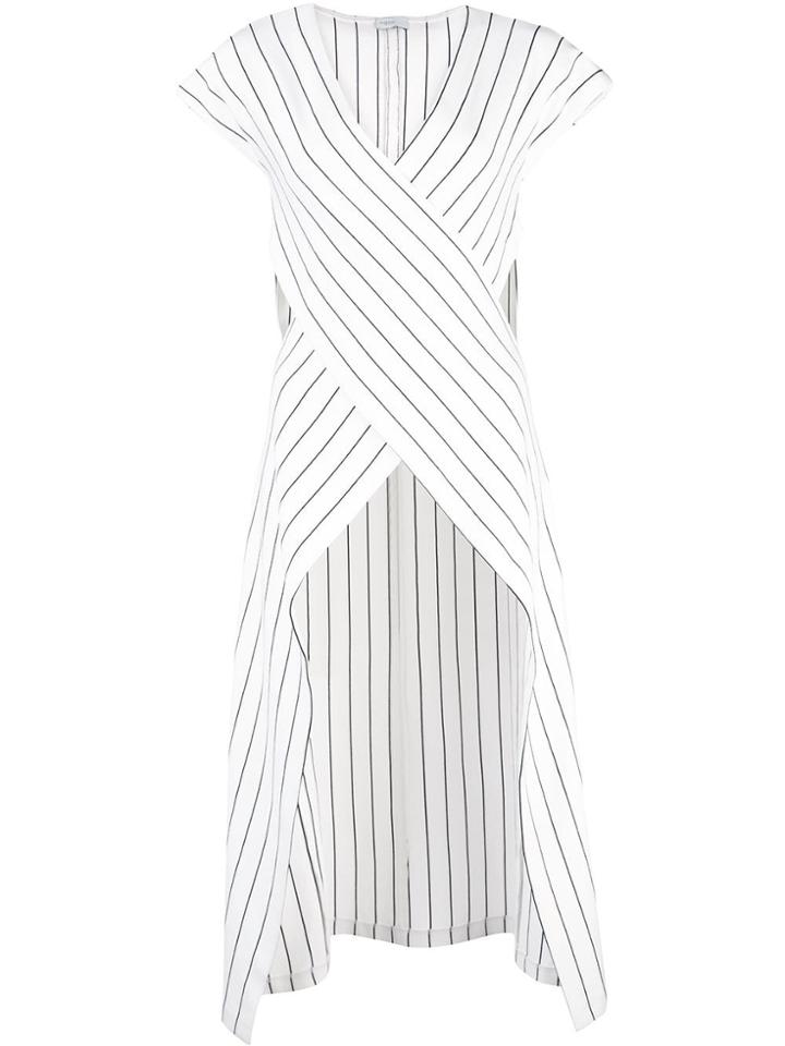 Rosetta Getty Cross-panel Striped Top - White