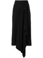Marni Asymmetric Midi Skirt - Black