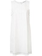 Alexander Wang Pinstripe Mini Dress, Women's, Size: 2, White, Cotton