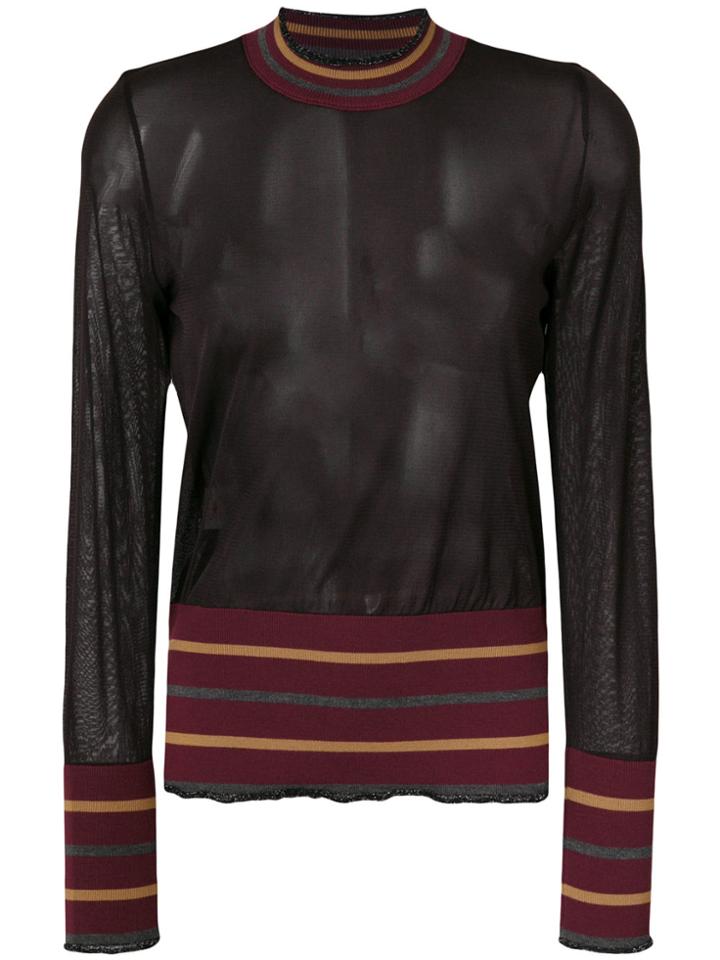 Marni Striped Pullover - Brown