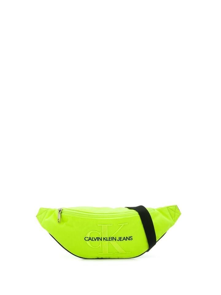 Calvin Klein Jeans Embroidered Logo Belt Bag - Yellow