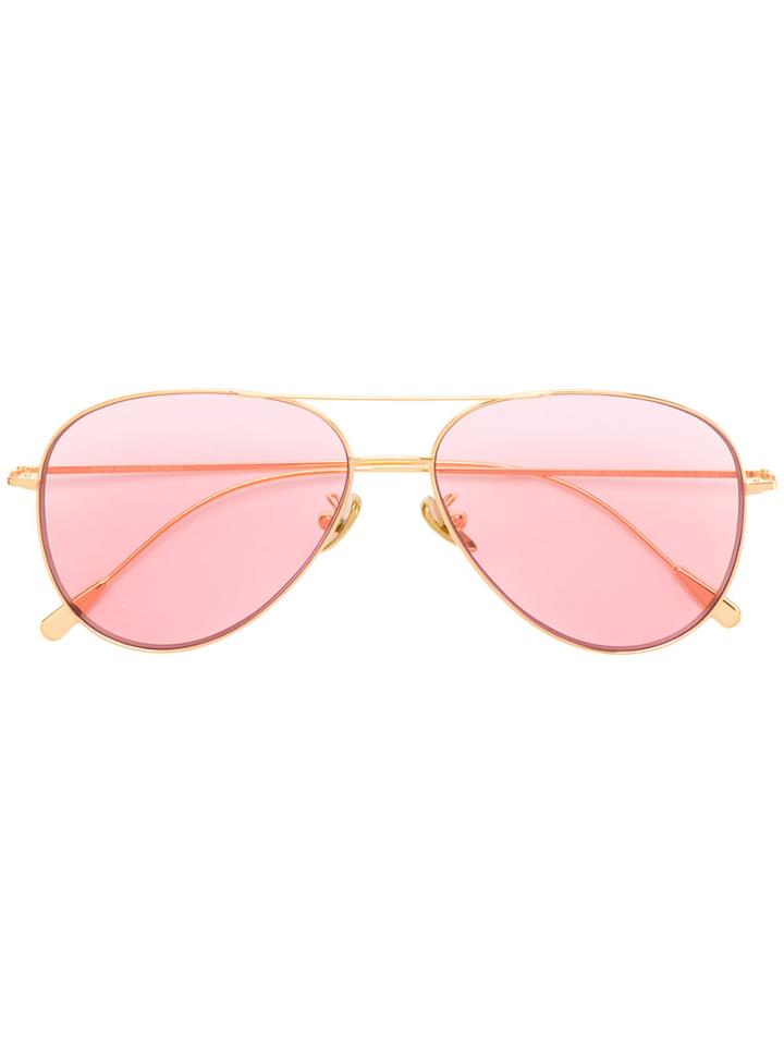 Cutler & Gross Aviator Tinted Sunglasses - Metallic