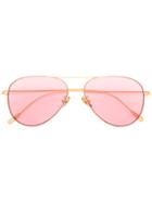 Cutler & Gross Aviator Tinted Sunglasses - Metallic