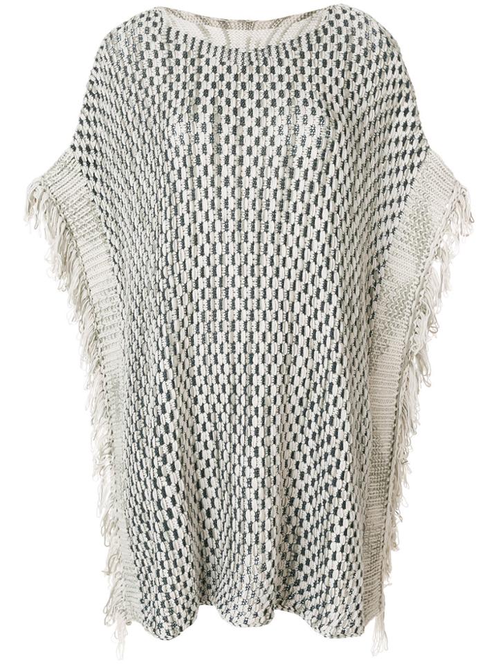 Missoni Frayed Poncho - Multicolour