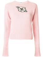 Chanel Pre-owned Cc Flower Fitted Jumper - Pink
