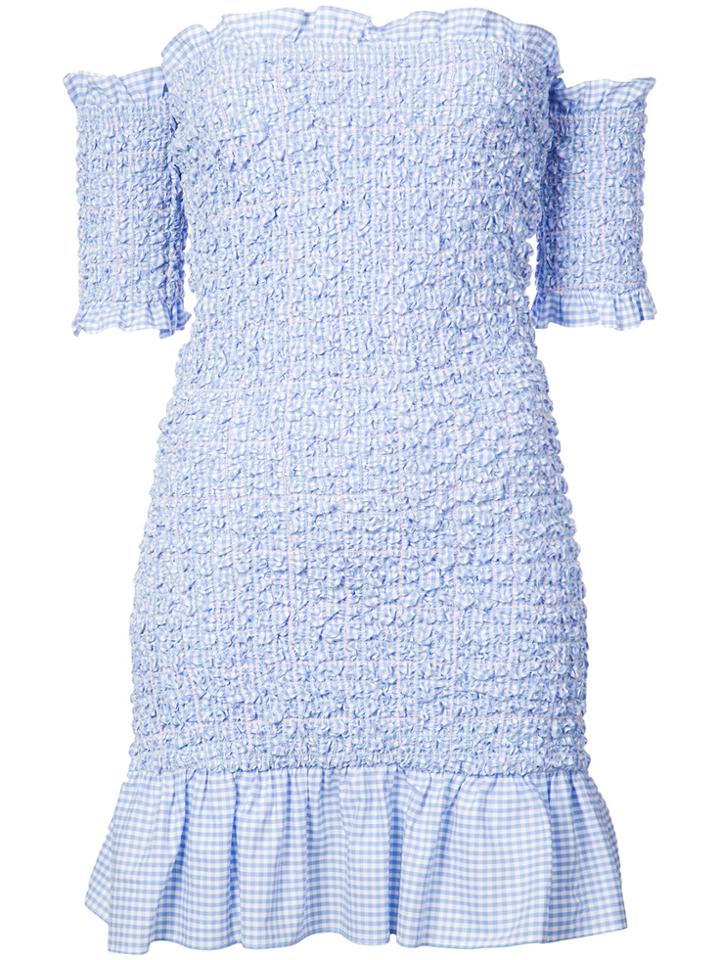 Petersyn Off-shoulder Mini Dress - Blue