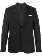 Daniele Alessandrini Fitted Tailored Blazer - Black