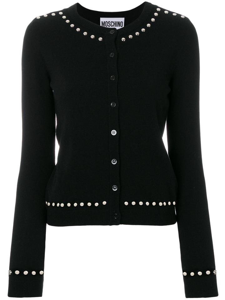 Moschino Playboy Studded Cardigan - Black