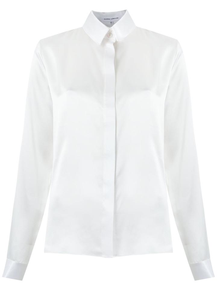 Gloria Coelho - Silk Shirt - Women - Silk - Gg, White, Silk