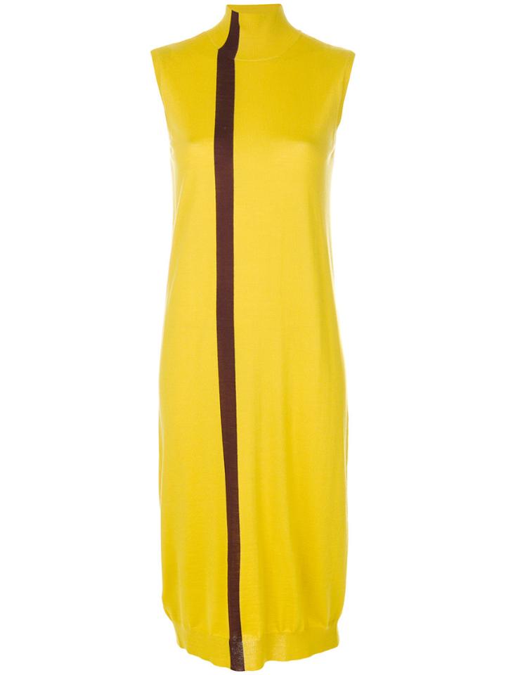 Marni Striped Sleeveless Sweater Dress - Yellow & Orange