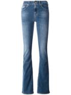 7 For All Mankind Straight-leg Jeans, Women's, Size: 28, Blue, Cotton/polyester/spandex/elastane
