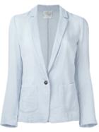 Forte Forte Single Button Blazer, Women's, Size: 2, Blue, Cotton/linen/flax