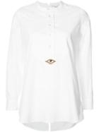 Figue - Evil Eye Tux Shirt - Women - Cotton - S, White, Cotton