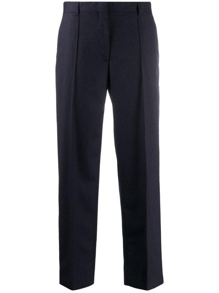 Officine Generale Roxane Pinstriped Trousers - Blue