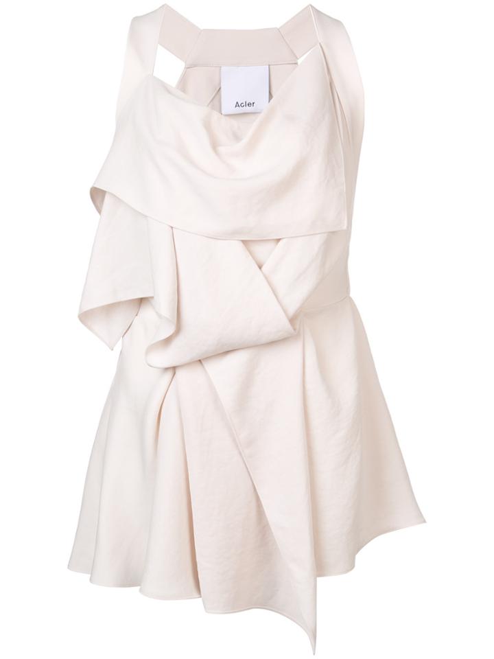 Acler Yorkshire Eggshell Tank Top - Nude & Neutrals