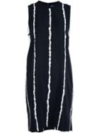 Derek Lam 10 Crosby Striped Sleeveless Dress, Women's, Size: 12, Black, Silk