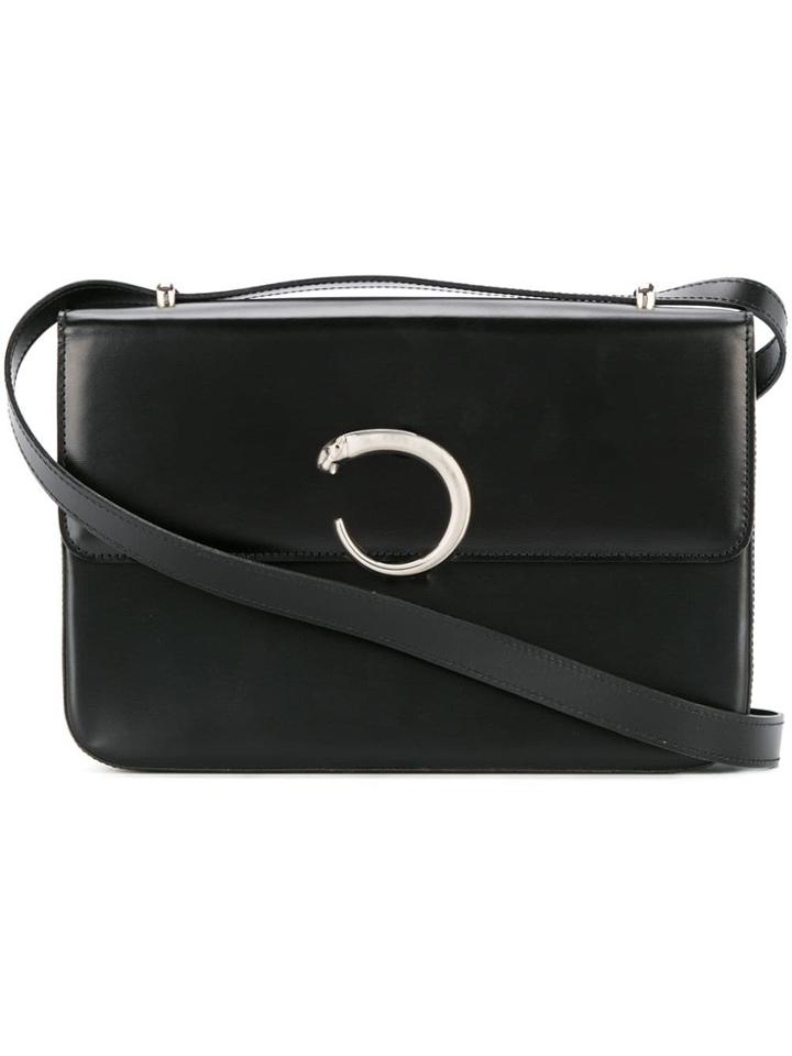 Cartier Vintage Panther Shoulder Bag - Black