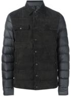 Moncler Padded Jacket, Men's, Size: Iv, Brown, Polyester/leather/feather Down