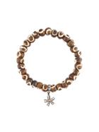 Loree Rodkin Tribal Bead Diamond Charm Bracelet - Brown