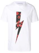 Neil Barrett Printed Lightning Bolt T-shirt - White