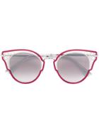 Jimmy Choo Eyewear Round Framed Sunglasses - Red