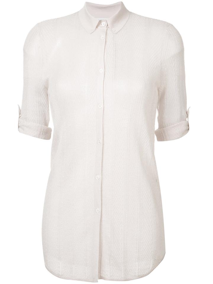 Gabriela Hearst - Short-sleeve Shirt - Women - Silk/cashmere - M, Women's, Pink/purple, Silk/cashmere