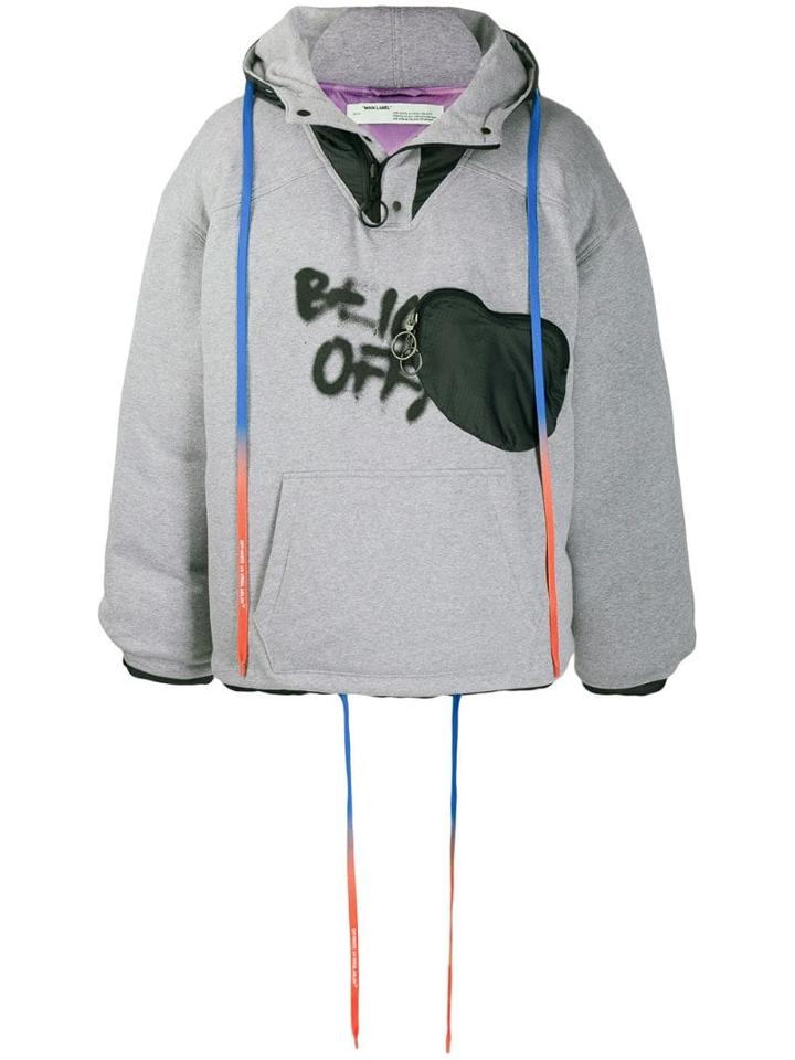 Off-white Reversible Graffiti Puffer - Grey