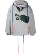 Off-white Reversible Graffiti Puffer - Grey