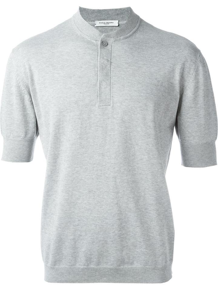 Paolo Pecora Collarless Polo Shirt