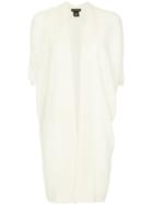 Sofia Cashmere Cashmere Short Sleeves Cardi-coat - White