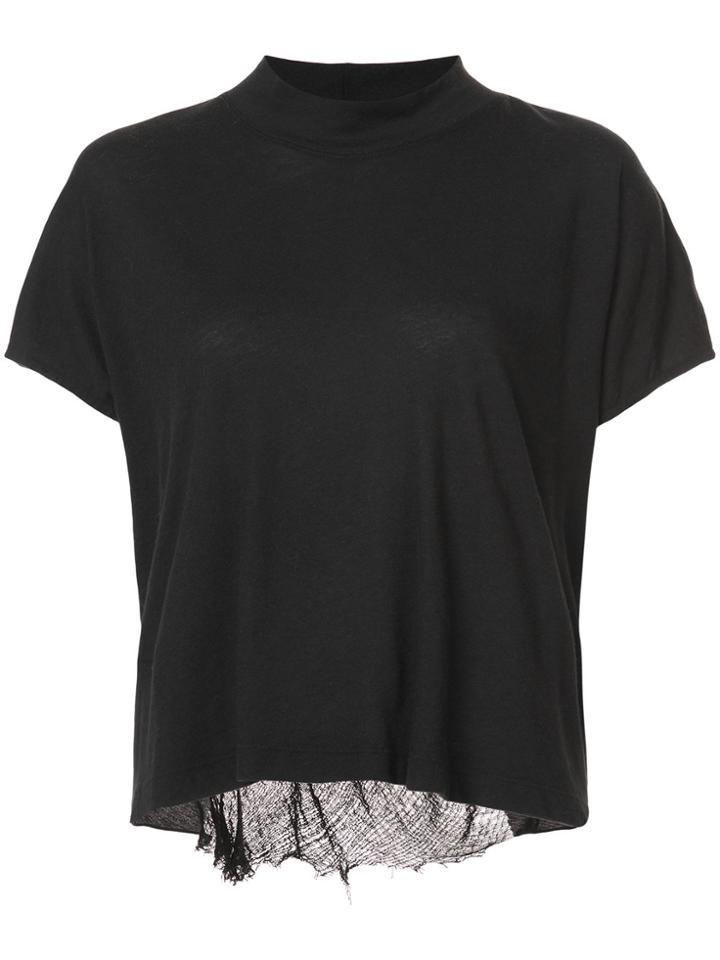 Raquel Allegra Raw Hem Top - Black