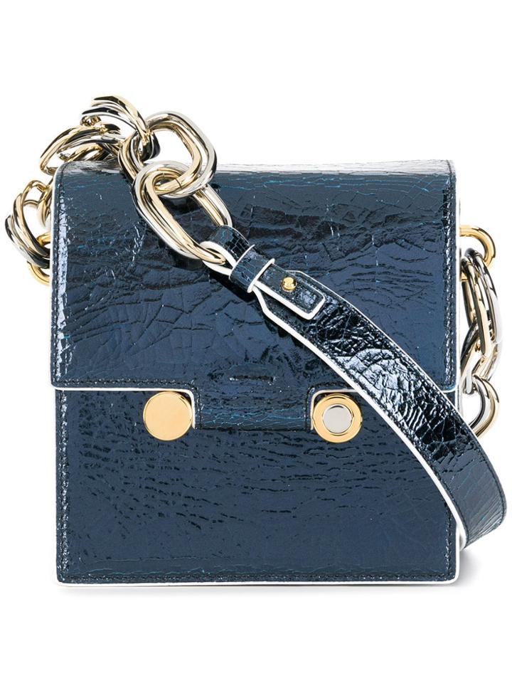 Marni Mini Square Crossbody Bag C - Blue