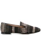 Giuseppe Zanotti Design Flat Studded Loafers - Black
