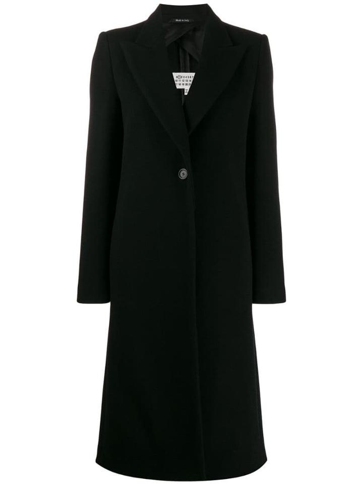 Maison Margiela Single-breasted Coat - Black