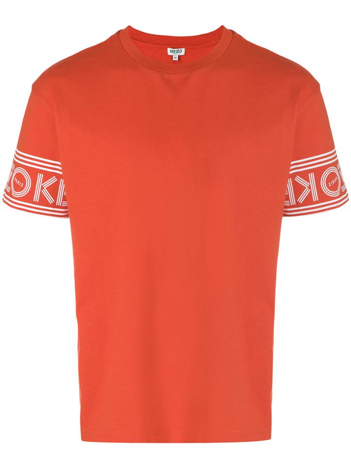 Kenzo Printed Sleeve T-shirt - Yellow & Orange