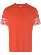 Kenzo Printed Sleeve T-shirt - Yellow & Orange