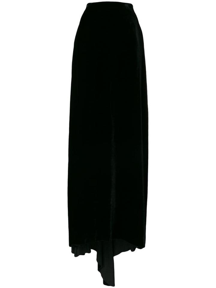 Lanvin Pre-owned Velvet Skirt - Black