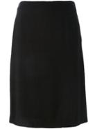 Jean Louis Scherrer Pre-owned Chevron Pattern Skirt - Black