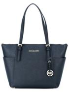 Michael Kors - Jet Set Top-zip Tote - Women - Calf Leather - One Size, Women's, Blue, Calf Leather