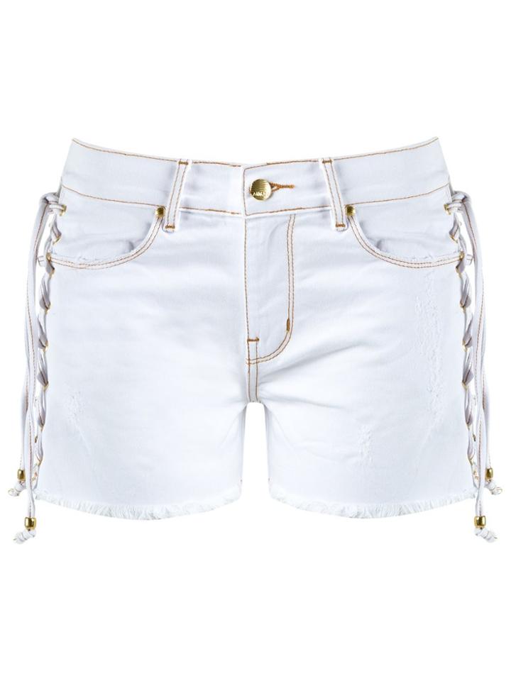 Amapô Denim Shorts - White