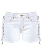 Amapô Denim Shorts - White