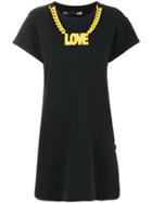 Love Moschino Chain Detail T-shirt Dress - Black