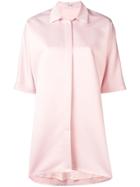 Styland Mini Shirt Dress - Pink