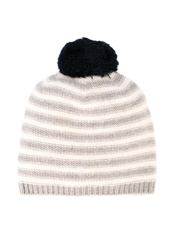 Il Gufo Striped Bobble Hat, Boy's, Size: 50 Cm, Grey