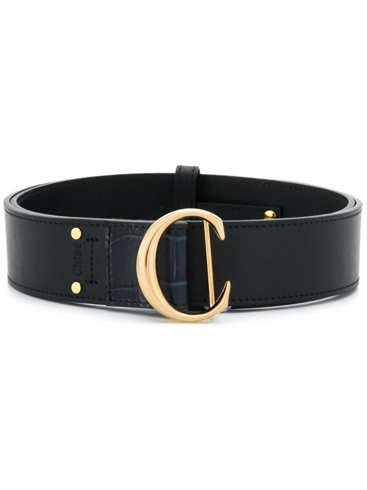 Chloé Logo Belt - Blue
