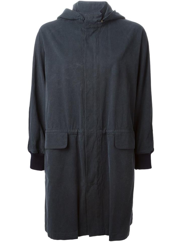 Arts & Science Oversized Parka, Women's, Size: Medium, Blue, Wool/acrylic