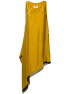 Mm6 Maison Margiela Asymmetric Hem Dress - Yellow & Orange