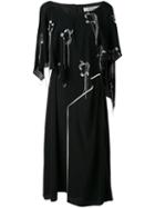 Chalayan - Valance Overlay Loose Dress - Women - Spandex/elastane/cupro/viscose - 40, Black, Spandex/elastane/cupro/viscose