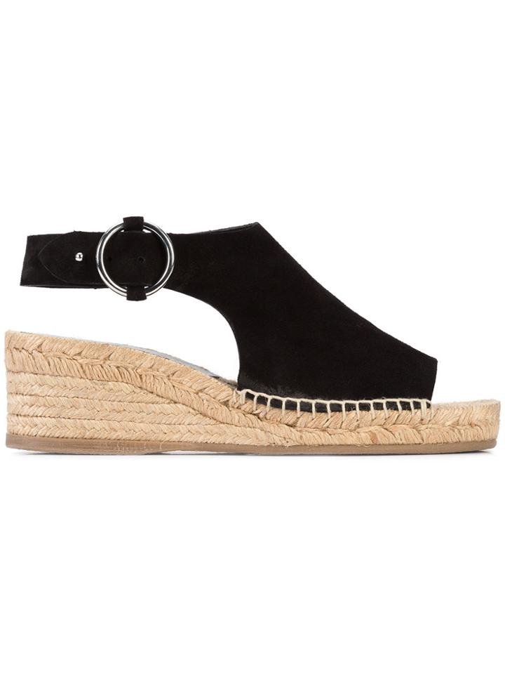 Rag & Bone Buckled Espadrille Sandals - Black